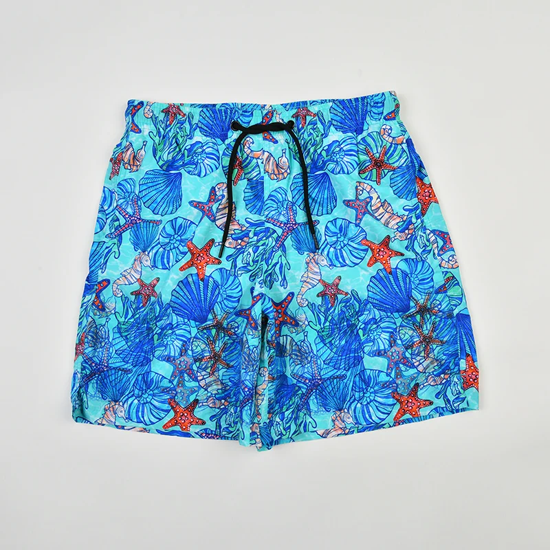Aqua Conch Printed Board Shorts