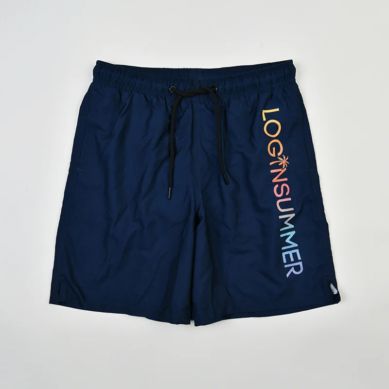 Black Essentials Colorful Logo Board Shorts