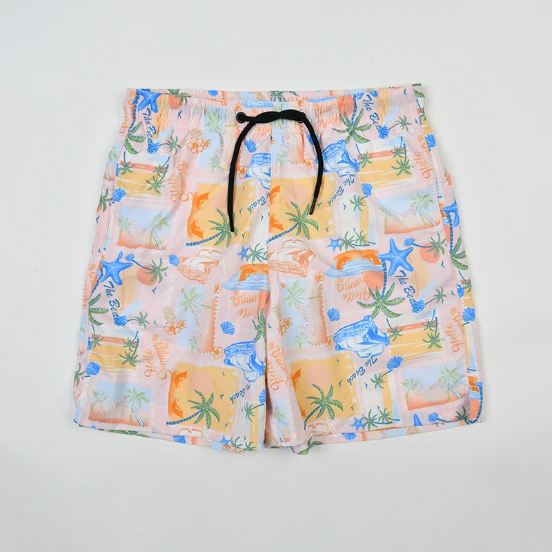 Blue Beach Printed Board Shorts