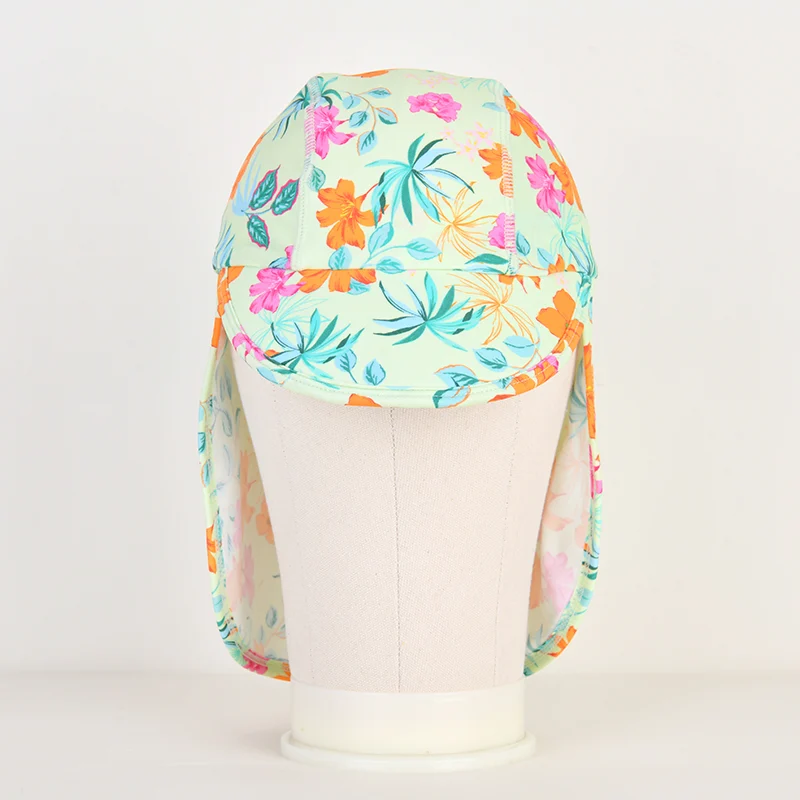 Girls' Floral Print Swim Sunhat