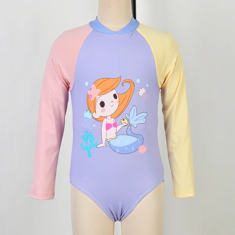 Girls' Mermaid Long Sleeve Rashguard