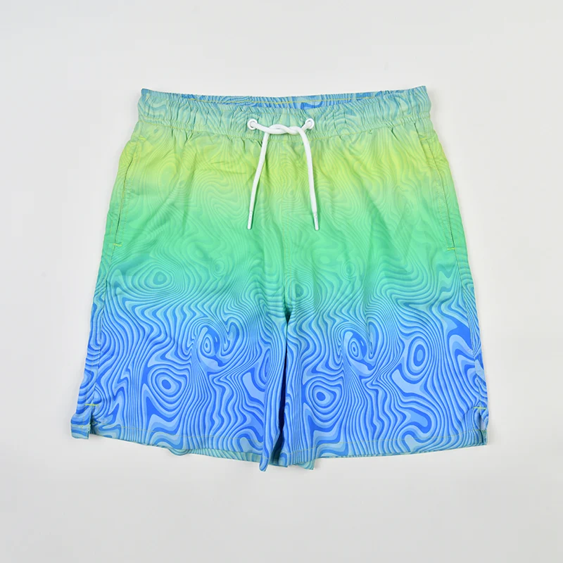 Gradient Ocean Printed Board Shorts