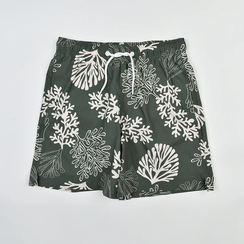 Green Coral Classic Board Shorts