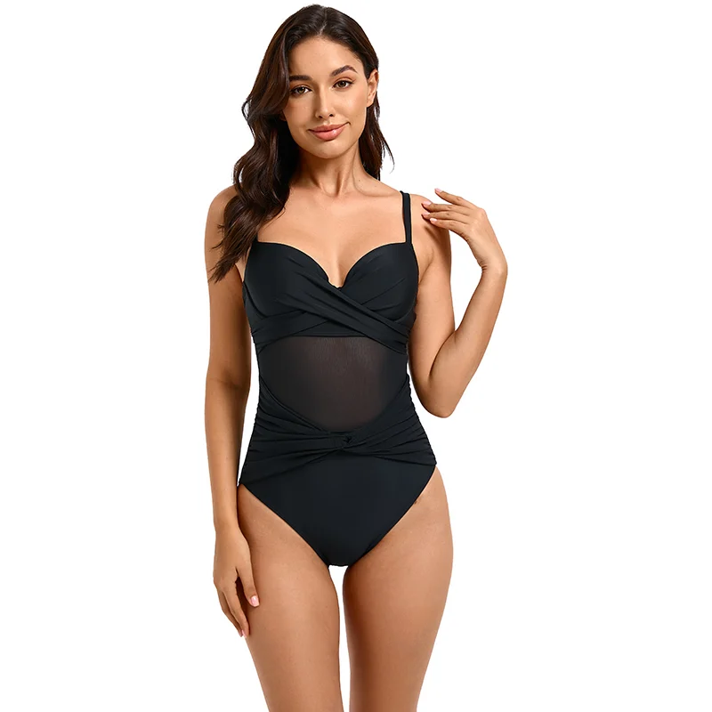 Underwire Padded Tummy Control One Piece Swimsuit